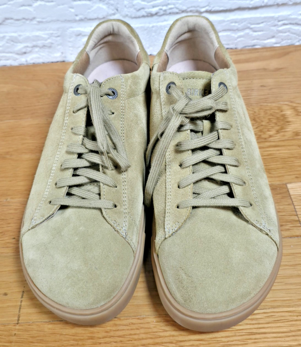 Birkenstock Bend Low Womens 41 US 10 Beige Suede Leather Lace Up Sneaker